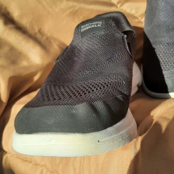 SKECHERS MEN'S GO WALK EVOLUTION ULTRA-Go Black Walking Shoe Sz 10 - Picture 8 of 16